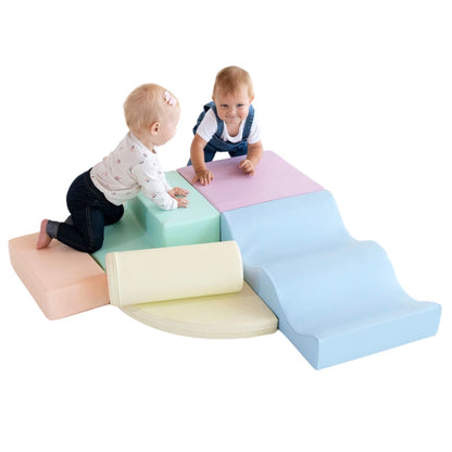 IGLU - 6-teiliges Softplay Bausteinset | Helles Pastell Explorer
