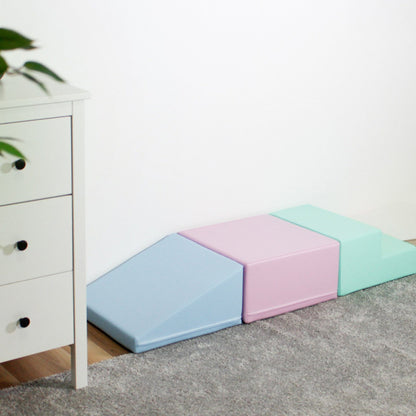 IGLU - 3-teiliges Softplay Bausteinset | Sanftes Pastell Mini Climbie