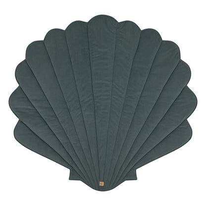 Moi Mili – Spielmatte Muschel aus Bio-Baumwolle & Samt | Blau