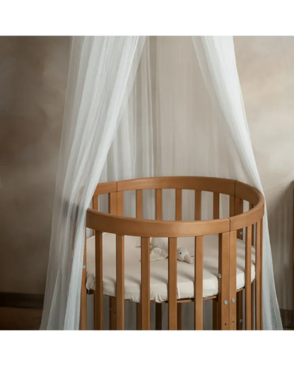 Babybett 7-in-1 – Ein Bett für viele Jahre - mitwachsend | Ovale Form