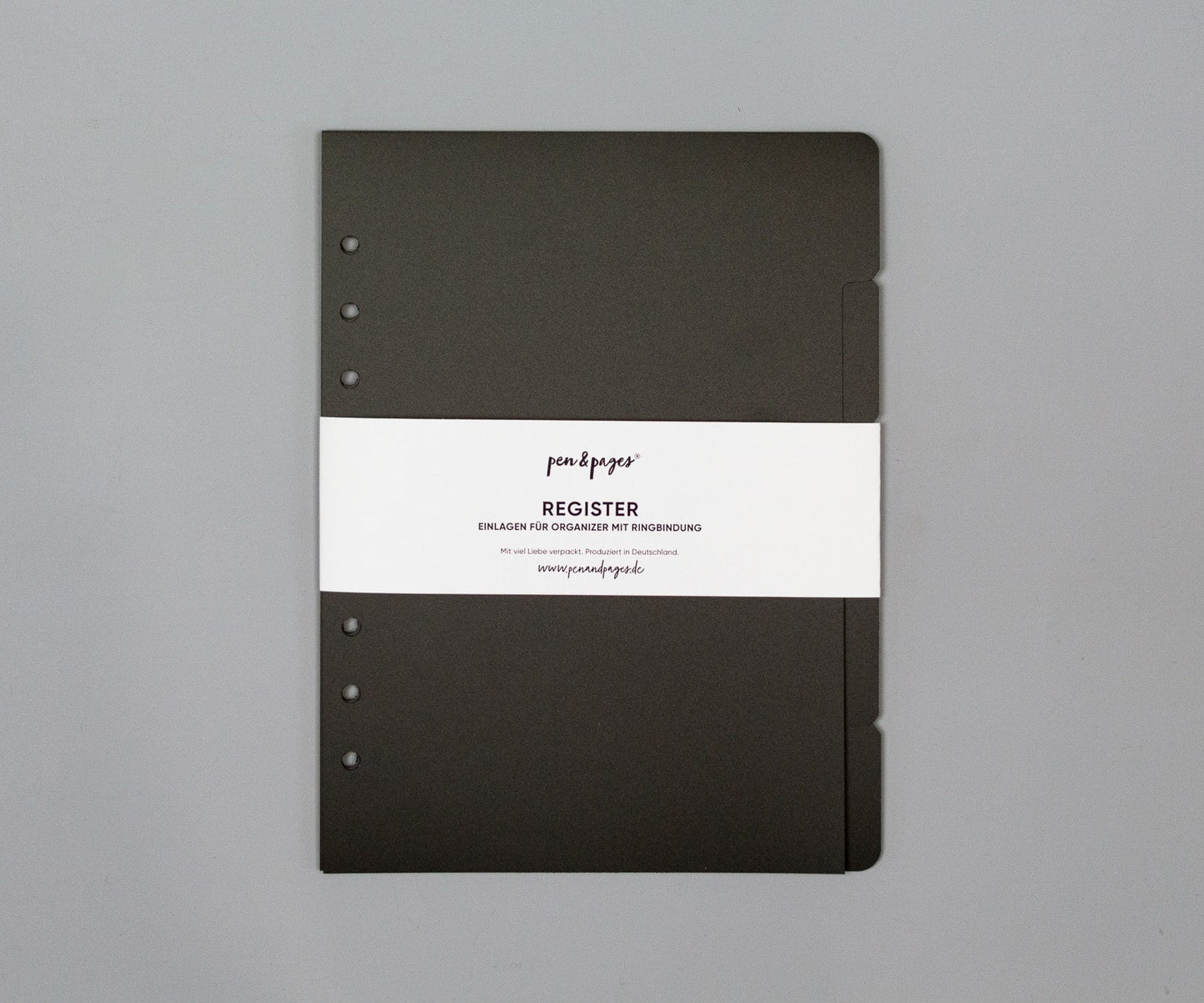 Register für Ringplaner - Tabs rechts - "schwarz" & "transparent" - Din A5 & Personal