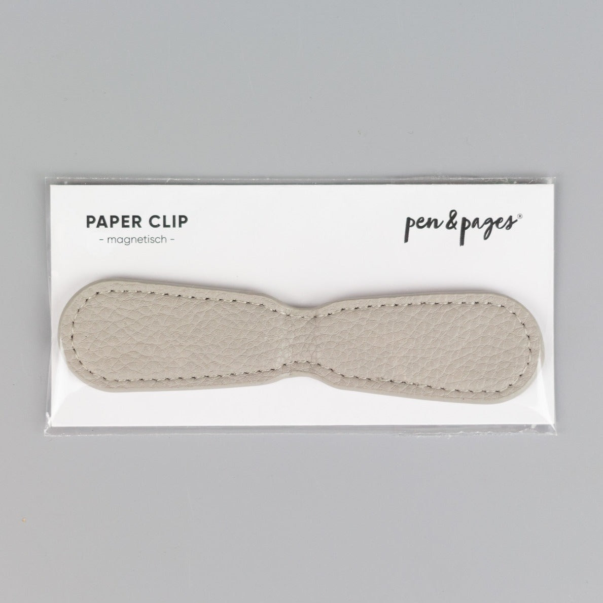 Magnetischer Paper Clip aus Kunstleder – Lesezeichen