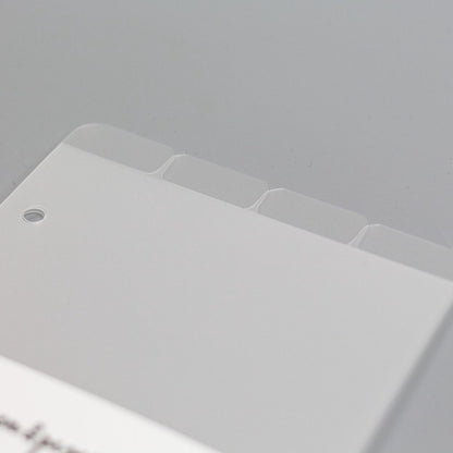 Register für Ringplaner - Tabs oben - "schwarz & transparent" - Din A5 & Personal