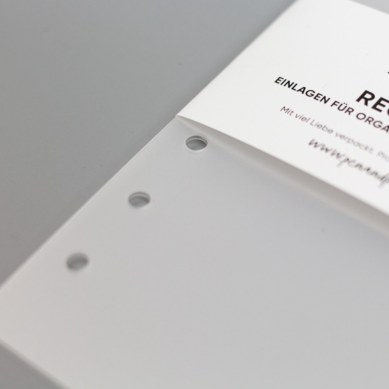 Register für Ringplaner - Tabs oben - "schwarz & transparent" - Din A5 & Personal