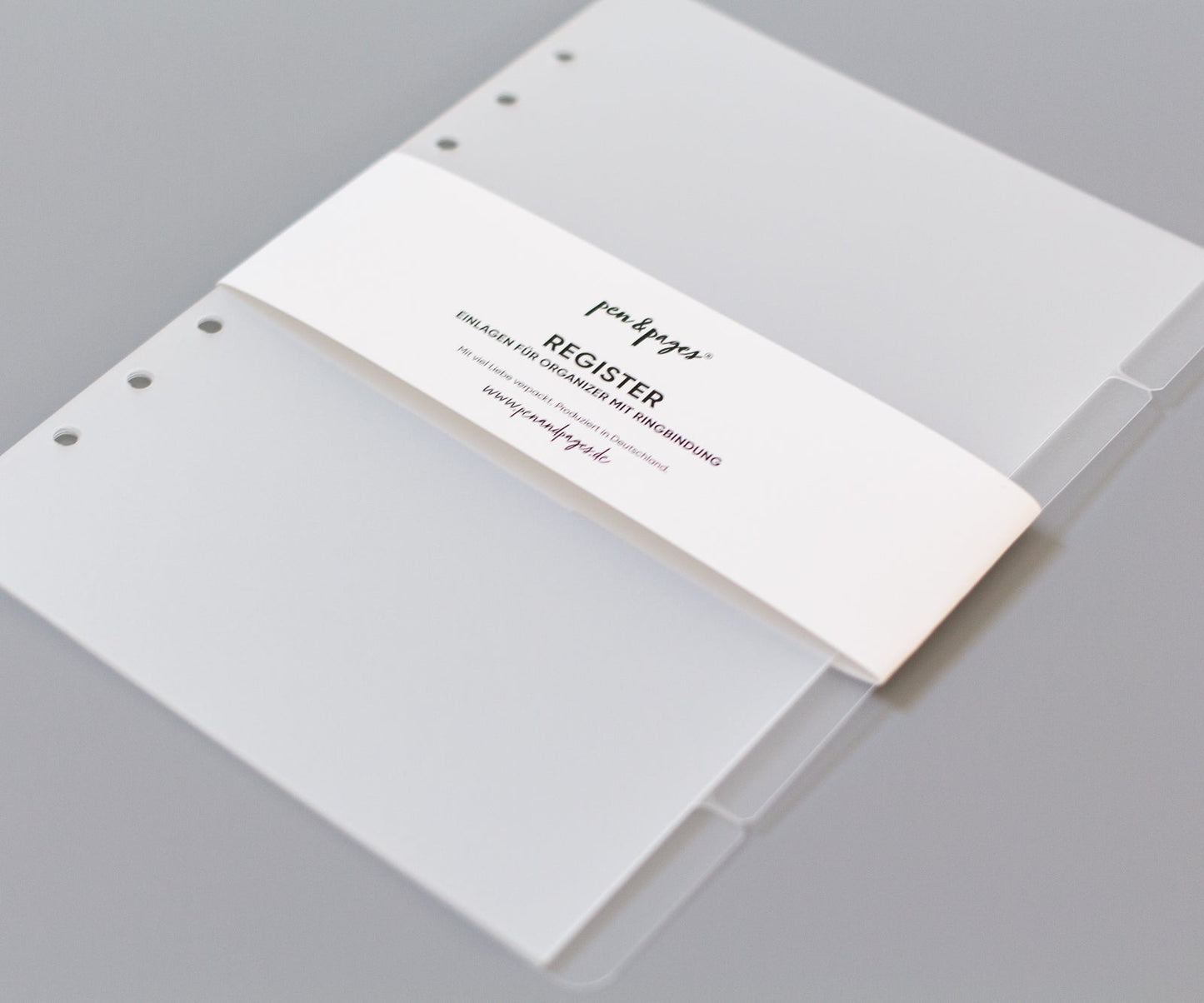 Register für Ringplaner - Tabs rechts - "schwarz" & "transparent" - Din A5 & Personal