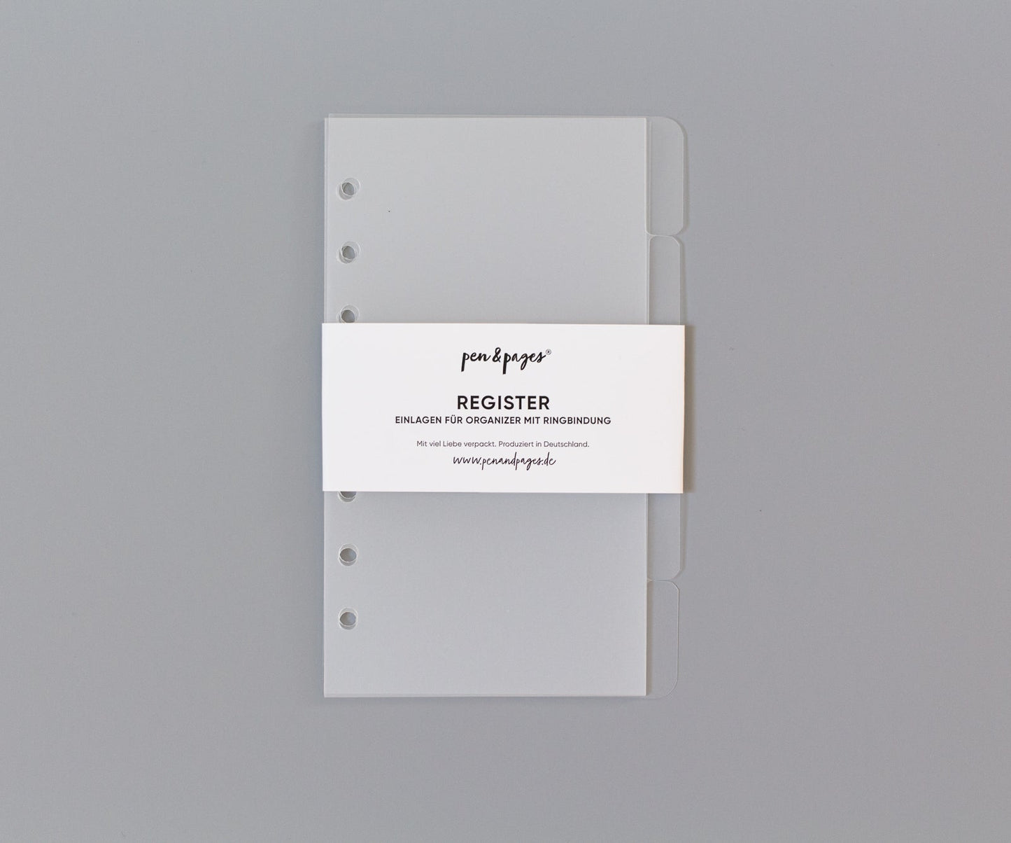Register für Ringplaner - Tabs rechts - "schwarz" & "transparent" - Din A5 & Personal