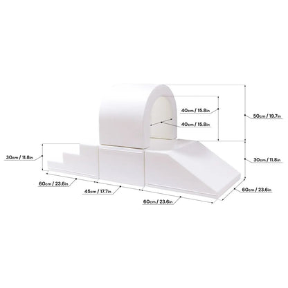 IGLU – Softplay Tunnel-Set | Weiß