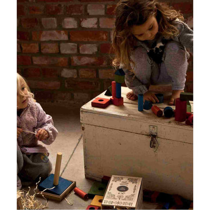 Wooden Story – Holzbausteine 30-teilig | Bunt