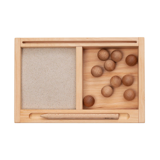 Wooden Story – Montessori Sand Schreibtablett Klein | Natur